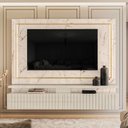 Ver imagem 1 de Rack com Painel Gaia para TV de até 75 - Branco/Off White