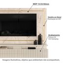 Ver imagem 2 de Rack com Painel Gaia para TV de até 75 - Branco/Off White