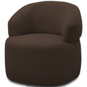 Ver imagem 3 de Kit 2 Poltronas Giratórias Sala de Estar Living Orgânico Carmen F04 Veludo Marrom - Lyam Decor