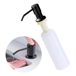 Dosador de Detergente Dispenser para Cuba Inox Embutir Preto - 1