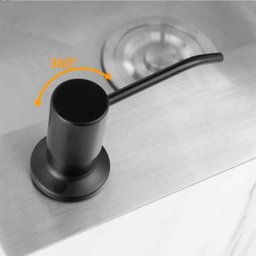 Dosador de Detergente Dispenser para Cuba Inox Embutir Preto - 3