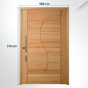 Ver imagem 2 de Kit Porta Pivotante Maciça de Eucalipto 214x109x14cm PM89 Evidence Cruzeiro Portas