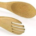 Ver imagem 4 de Pegador de Saladas Pinça em Bambu Multiuso 21cm