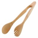 Ver imagem 2 de Pegador de Saladas Pinça em Bambu Multiuso 21cm