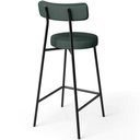 Ver imagem 7 de Kit 05 Banquetas Baixa para Cozinha Sala de Jantar Bancada Milão L02 Linho Verde Musgo - lyam decor