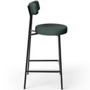 Ver imagem 6 de Kit 05 Banquetas Baixa para Cozinha Sala de Jantar Bancada Milão L02 Linho Verde Musgo - lyam decor