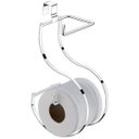 Ver imagem 1 de Suporte Duplo Para Papel Higiênico Luxo Caixa Descarga Acoplada - Cromado