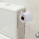 Ver imagem 3 de Porta Papel Higiênico Duplo Para Caixa Acoplada Suporte Luxo em Aço - Cromado