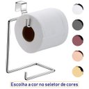 Ver imagem 5 de Porta Papel Higiênico Duplo Para Caixa Acoplada Suporte Luxo em Aço - Cromado