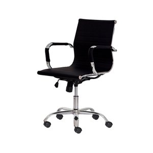 Cadeira para Escritório Diretor Giratória Esteirinha Charles Eames Preto