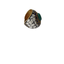 Ver imagem 2 de Anel de Mosaicos Coloridos N° 19 Loja da Índia