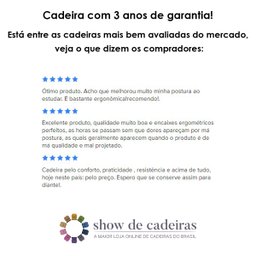 Cadeira de Escritório New Ergon Presidente Ergonomica - 5