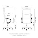 Ver imagem 6 de Cadeira Presidente Giratória Detroit - Preta Encosto Preto