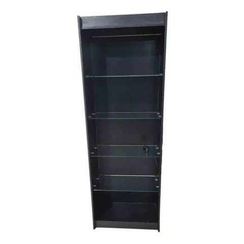 Estante Prateleira de Vidro 100% Mdf Preto - Suprema Móveis