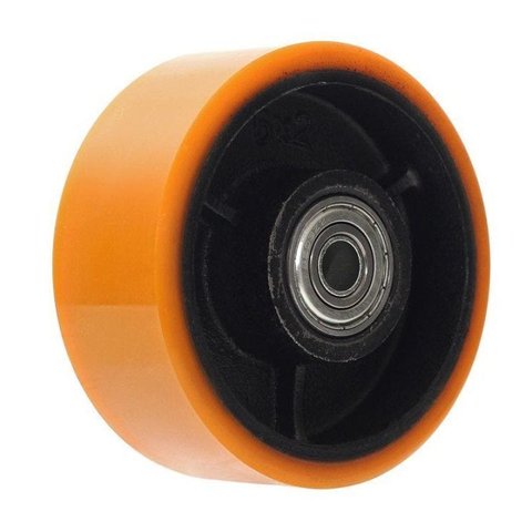Roda Polipropileno Pu 52 Nucleo de Ferro com Rolamento 400 Kg 5 Polegadas