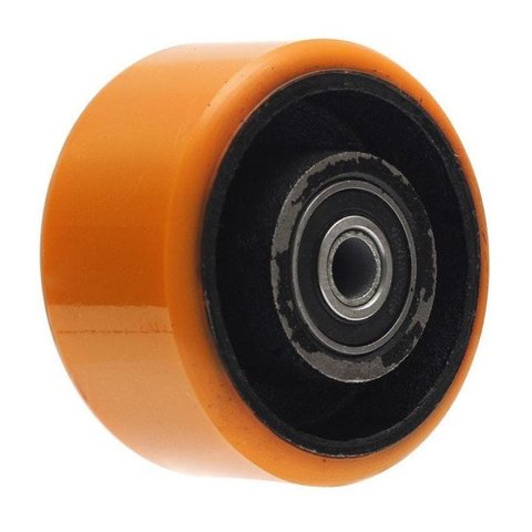 Roda Polipropileno Pu 42 Nucleo de Ferro com Rolamento 400 Kg 4 Polegadas