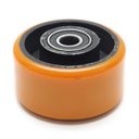 Ver imagem 3 de Roda Polipropileno Pu 42 Nucleo de Ferro com Rolamento 400 Kg 4 Polegadas