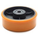 Ver imagem 3 de Roda Polipropileno Pu 62 Nucleo de Ferro com Rolamento 400 Kg 6 Polegadas