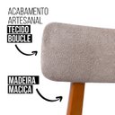 Ver imagem 3 de Cadeira Madeira Maciça Estofada Confortável Leve Reforçada