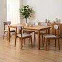 Ver imagem 2 de Cadeira Madeira Maciça Estofada Confortável Leve Reforçada