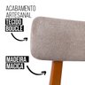 Cadeira Madeira Maciça Estofada Confortável Leve Reforçada - 8