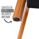 Ver imagem 5 de Cadeira Madeira Maciça Estofada Confortável Leve Reforçada