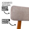Cadeira Madeira Maciça Estofada Confortável Leve Reforçada - 7