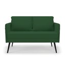 Ver imagem 3 de Kit 01 Namoradeira 02 Lugares e 02 Poltronas Mari Veludo Verde Pés Palito de Ferro - D’Rossi