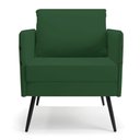 Ver imagem 4 de Kit 01 Namoradeira 02 Lugares e 02 Poltronas Mari Veludo Verde Pés Palito de Ferro - D’Rossi