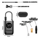 Ver imagem 6 de Compressor Calibrador Ar Digital Usb Portátil Recarregável