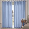 Cortina Rústica New Pantex Azul 2,00 x 2,30 Bella Janela - 1