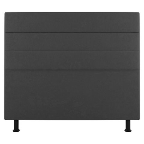 Cabeceira Cama Box Casal Malik 140cm Suede Cinza Escuro - Abmaza