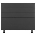 Ver imagem 1 de Cabeceira Cama Box Casal Malik 140cm Suede Cinza Escuro - Abmaza