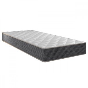 Colchão Solteiro Portobel de Tokio Molas Ensacadas 88x188x20 Cinza Com Branco 