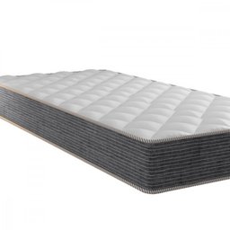 Colchão Solteiro Portobel de Tokio Molas Ensacadas 88x188x20 Cinza Com Branco  - 2