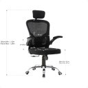 Ver imagem 5 de Kit com 2 Cadeiras para Escritório Modelo Presidente Oc 300 Cor Preto