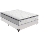 Ver imagem 1 de Cama Box e Colchão Amsterdã Molas Ensacadas Casal Probel: Branco