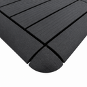Ver imagem 3 de Kit 4 Peças Acabamento de Canto Deck Plástico Rampa Jardim Quintal Cinza