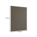 Ver imagem 3 de Painel Ripado para TV - 2700x1800x25 mm - Cinza