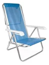 Ver imagem 1 de Cadeira de Praia e Piscina Reclinável Alumínio 8 Posições - Azul