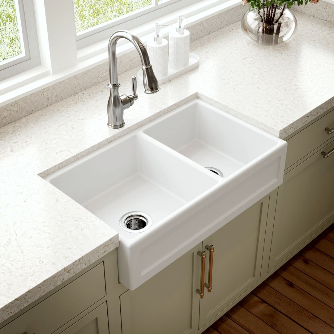 Cuba Dupla Cozinha Farm Sink Frente Quadratta 77 cm Fazenda - 2