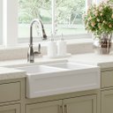 Ver imagem 1 de Cuba Dupla Cozinha Farm Sink Quadratta 77 Cm Estilo Fazenda Avental