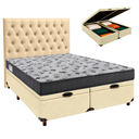 Ver imagem 1 de Kit Cama Box Bau + Cabeceira + Colchão Casal D33 - Iso100 - Ortobom