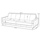 Ver imagem 5 de Sofá 3 Lugares para Sala Living Industrial 240cm Ávila L06 Couro Preto - Lyam Decor