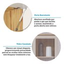 Ver mais imagens de Cozinha Modulada Completa de Canto 10 Peças com Tampos e sem Pia Isis Luciane Móveis