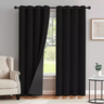 Cortina Blackout Corta Luz 2,80 X 1,80 Sala Quarto Preto:preto - 1