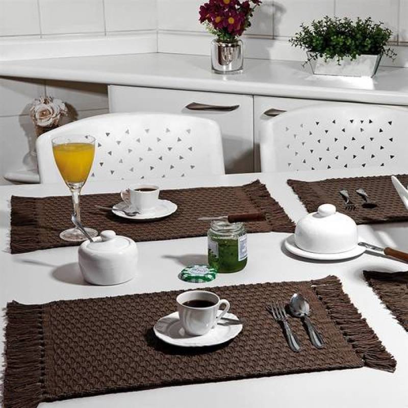 Jogo Americano Jacquard 2 Peças 30x45cm Tabaco | MadeiraMadeira