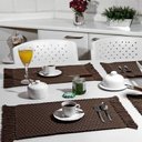 Ver imagem 1 de Jogo Americano Jacquard 2 Peças 30x45cm Tabaco