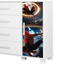 Ver imagem 5 de Comoda 4 Gavetas 1 Porta Mdf 81 Cm Livia Aranha Decmade