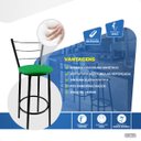 Ver imagem 2 de Kit 2 Banqueta Alta Preta Cozinha Gourmet Americana Balcão:verde